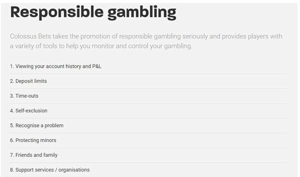 Responsible Gambling