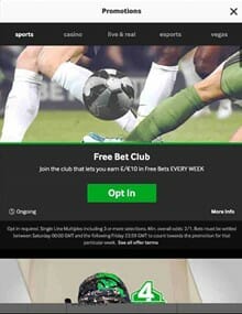 Betway sportsbook promotions