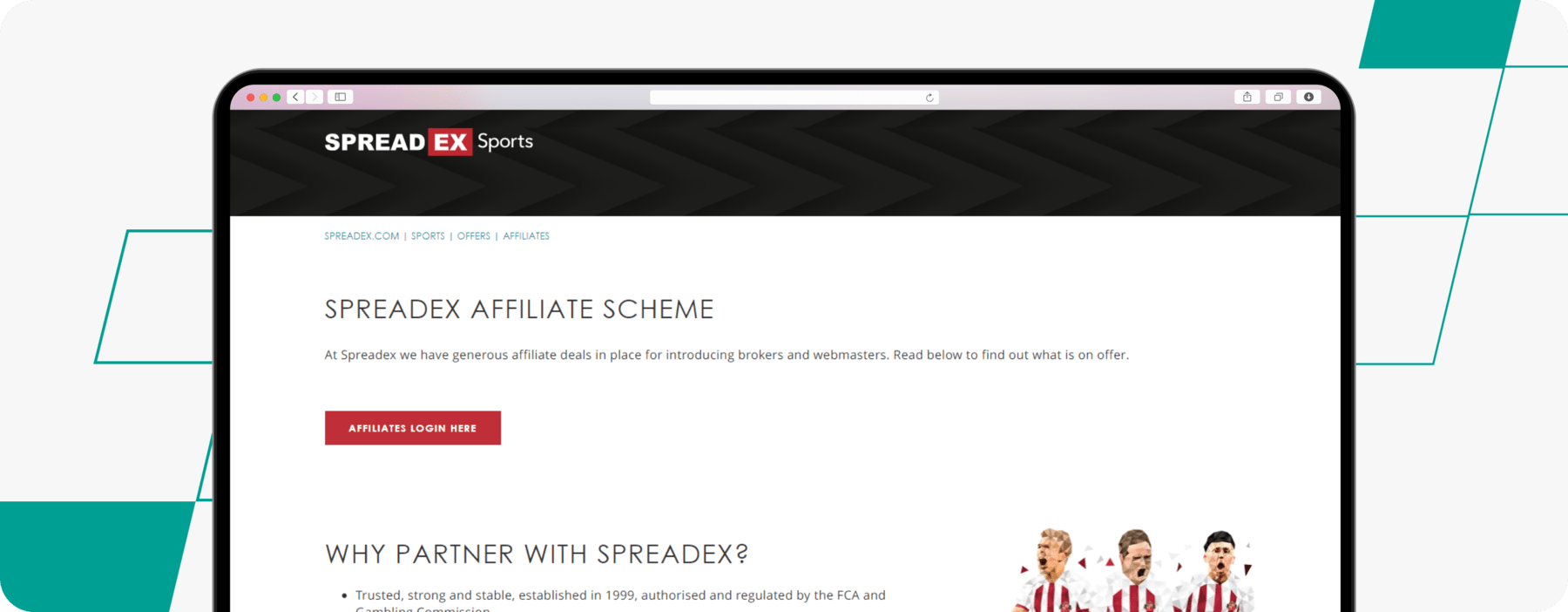 spreadex affiliate program screenshot