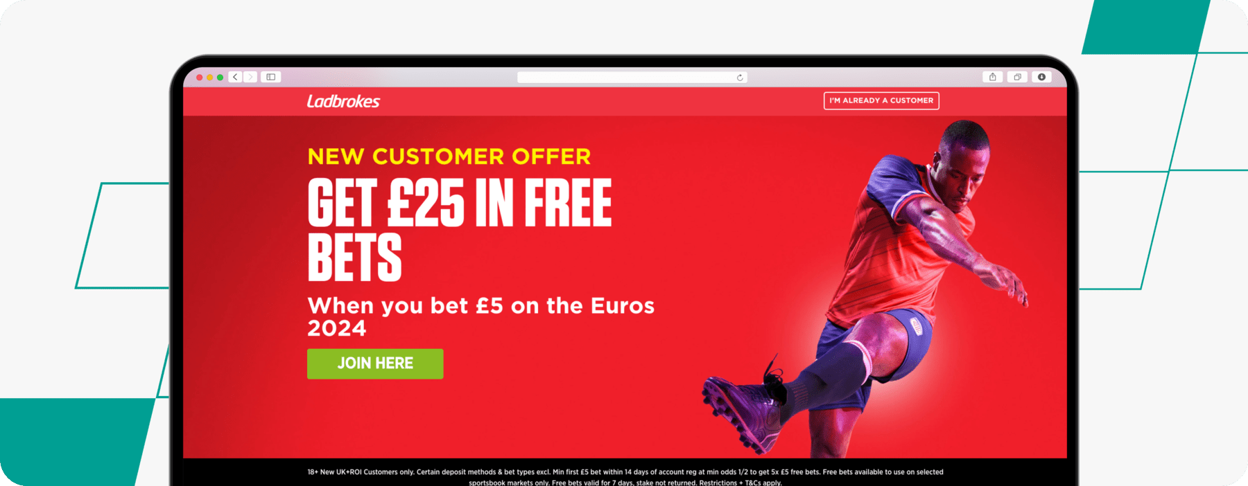 Ladbrokes Free Bets Web Screenshot