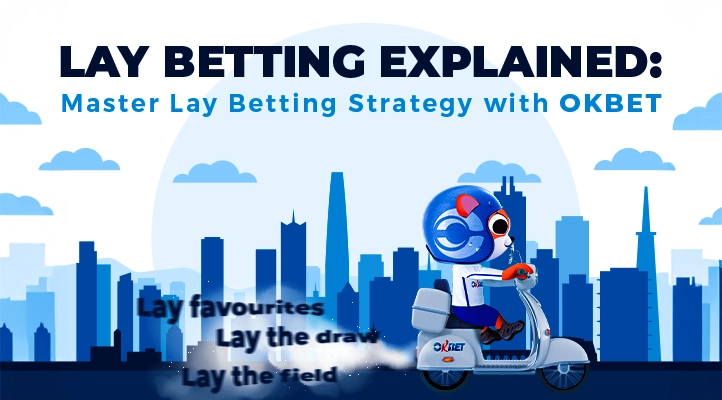 graphics image of city with a animela riding motorcycle with a text of lay betting